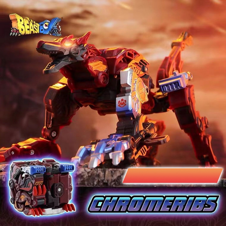 52TOYS猛兽匣铬骨野狼变形玩具