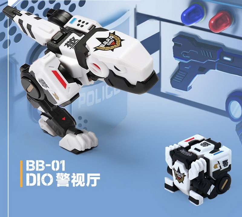 变形玩具 52TOYS 猛兽匣 警视厅 真狄奥 DIO 白色小恐龙 潮玩机甲