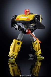 X社 黄色 微星色 队长 变形玩具 特巡队 23D Transbots 加速