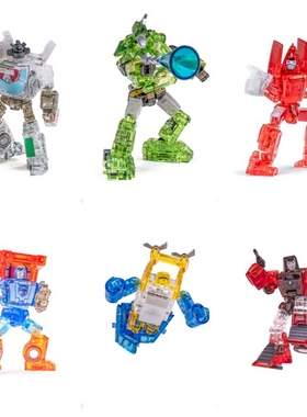 变形玩具 Newage NA 千斤顶探长滑翔机鲁莽充电器浪花 透明礼盒装