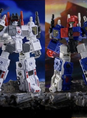 变形玩具 吴医生 DR.WU DW-E54 猛大帅 DW-E54B 蓝色狂猛 小比例