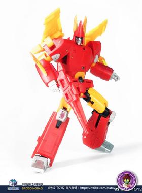 变形玩具 魔方 MS-TOYS MS-B06R 镜像 红色 狂飙 耀世朱雀 小比例