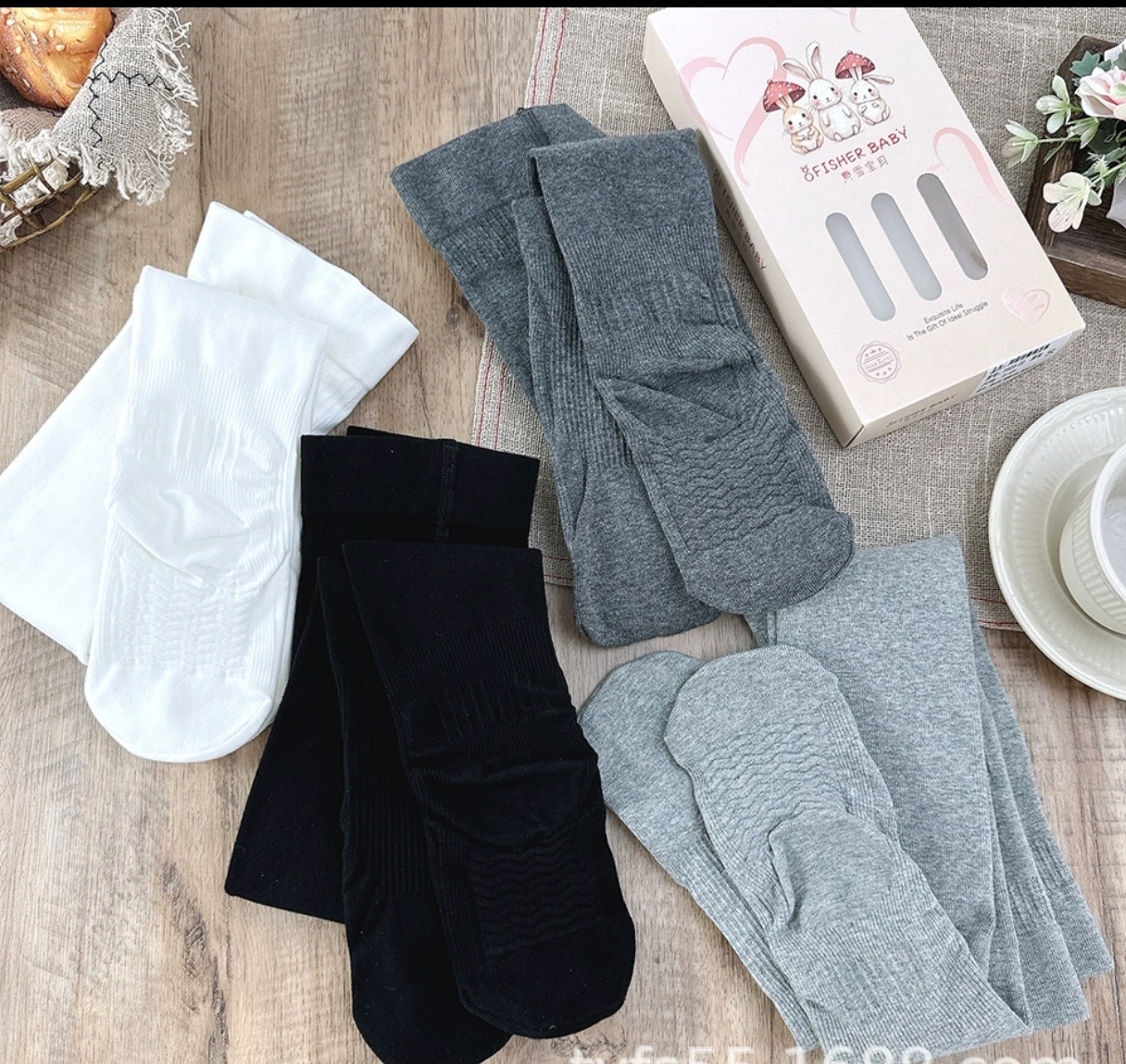 2条包邮费雪儿童舞蹈袜秋款80支棉学生加档连裤袜女童按摩脚底