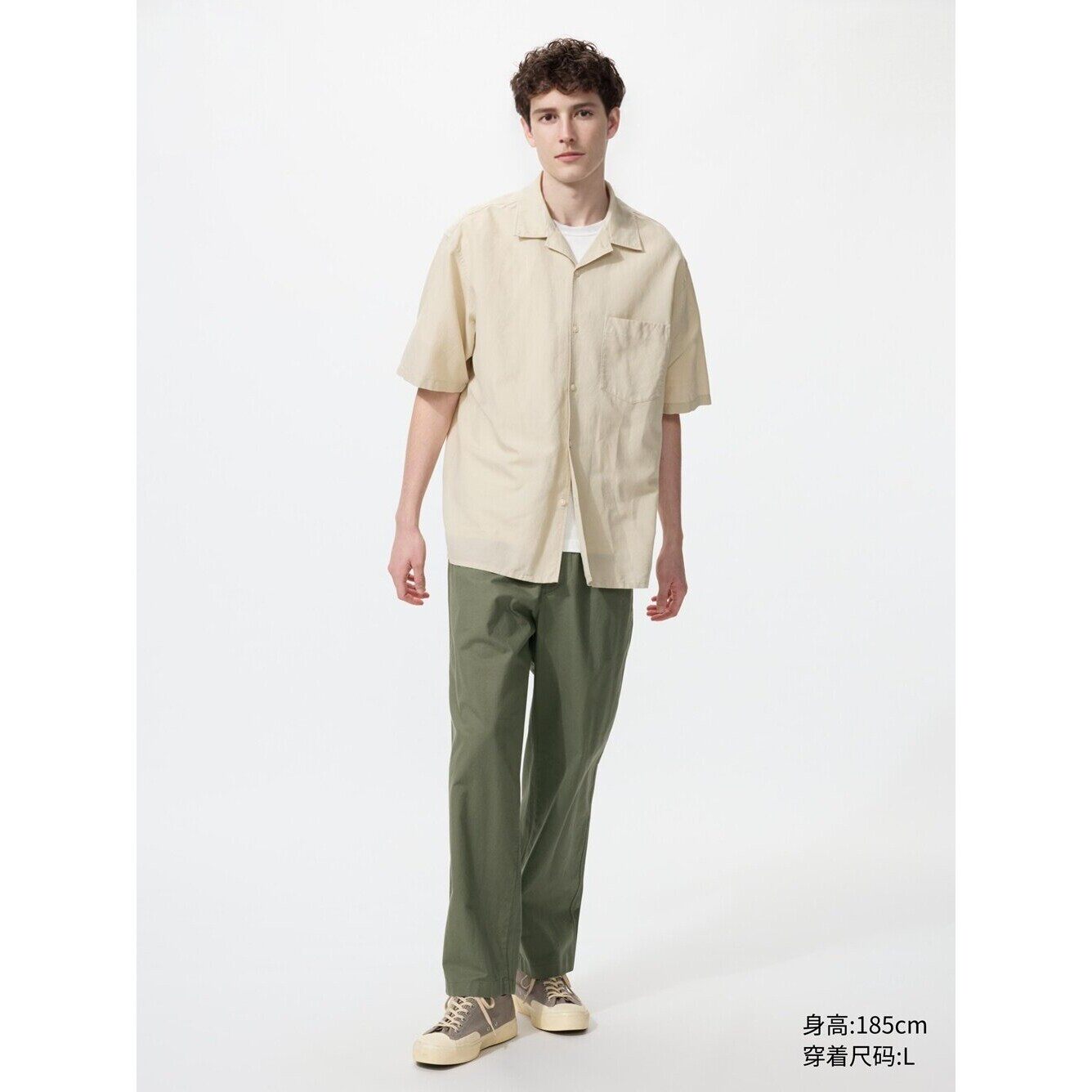 麻混纺舒适九分裤男装/休闲裤宽松版型26春夏新款482258