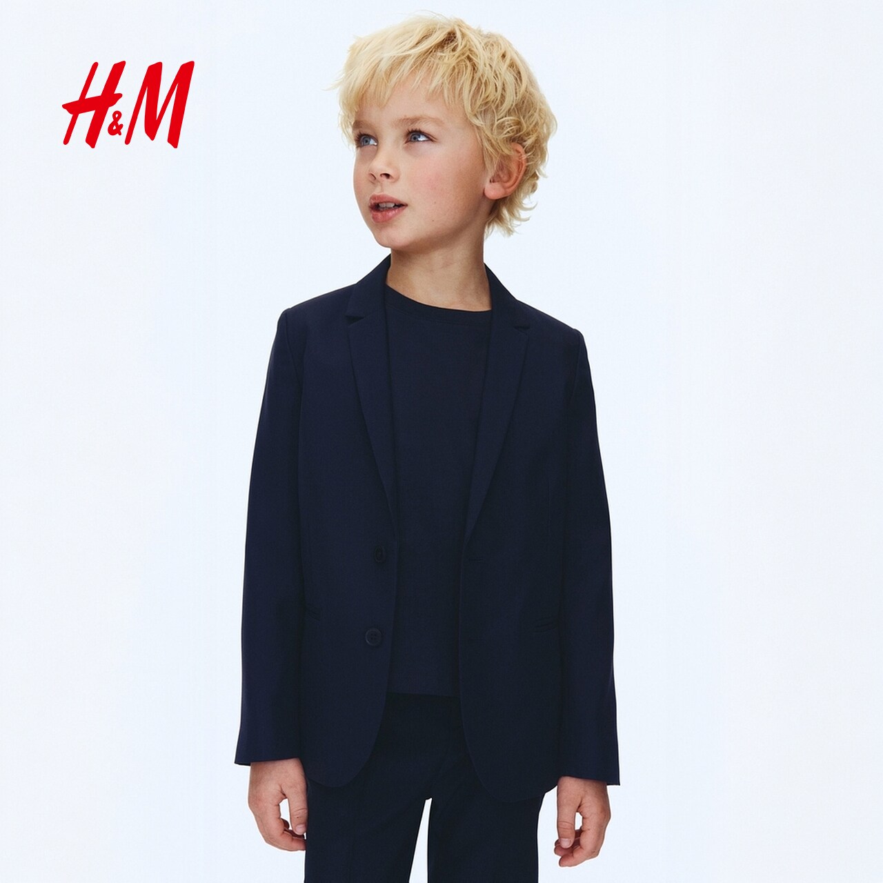 HM童装儿童男童外套冬英伦风垫肩西装宽松派对演出服礼服0718908