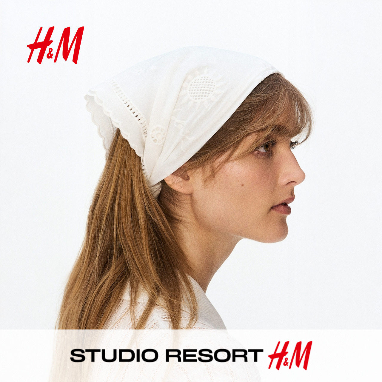 【H&M STUDIO RESORT】女士围巾2026夏季新款镂
