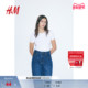 弹力棉质汗布修身 HM女装 T恤冬季 T恤1260200