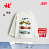 迪士尼系列 HM童装 儿童男童T恤冬季 红色长袖 1235745
