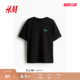 H&M合作系列 女装 T恤春季 1251342 印花圆领短袖 Wicked