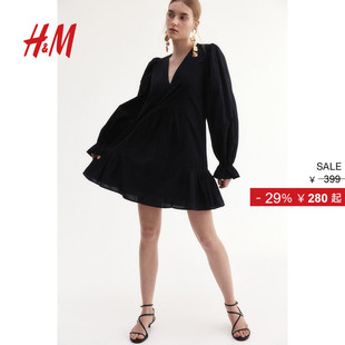 式 HM2025年冬季 棉质裙衫 女装 连衣裙1282310 新款