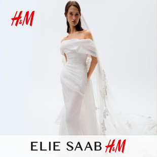 【ELIE SAAB H&M】女装连衣裙2026秋季新款真丝混纺婚纱1361951