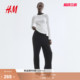 斜纹布西裤 女装 1317087 新款 HM2026春季