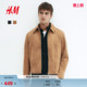 式 HM男装 型有领衬衫 翻折领标准版 谷仓夹克1292237 夹克春季