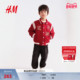 1313941 男童女童外套红色马年拜年服棒球衫 新年系列 HM童装