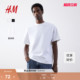女装 情侣装 T恤春季 潮流短袖 上衣0608945 重磅纯棉内搭美式 HM男装