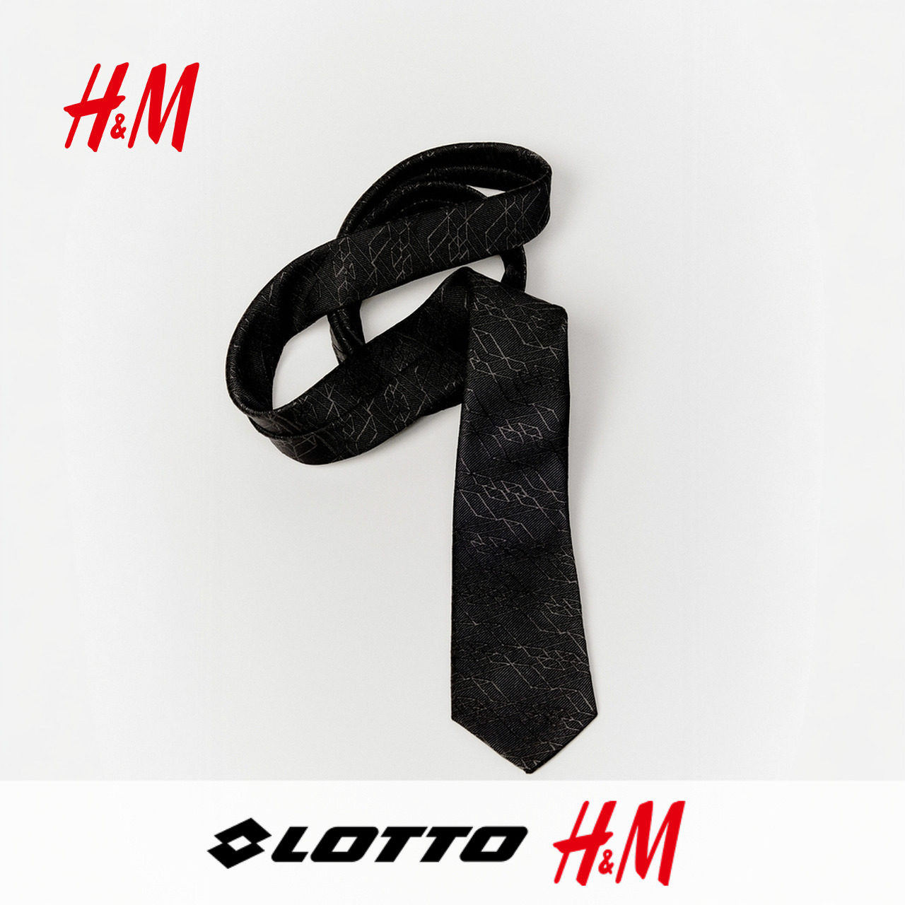 【Lotto H&M】服饰配件领部配件2026夏季新款图案梭织领