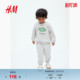 拉绒内里印花卫衣套装 男婴2件式 1292690 童装 HM春季