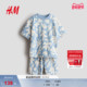 童装 儿童男童T恤和短裤 2件式 HM春季 套装 1319228