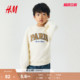 上衣1247714 恐龙印花圆领轻便长袖 HM童装 男童卫衣春季