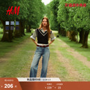 直筒复古牛仔裤 冬季 直筒波嬉风水洗慵懒高腰0871889 牛仔裤 HM女装