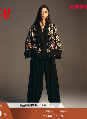 HM2026春季新款女装套穿式裹身休闲西装1316507