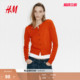 红色系本命年新年打底衫 HM女装 新款 2026春季 外套0579541 毛针织衫