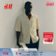 衬衫 春季 标准版 HM男装 型短袖 1282148