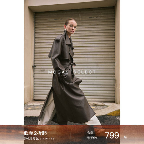 Mogas奢牌高定环葆皮英伦风衣
