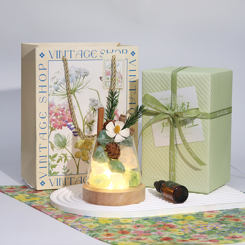 小夜灯无火香薰扩香石晶石礼物