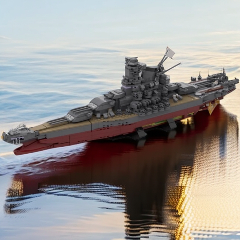 MOC-37260套装国产 军舰船只大型高难度拼插积木模型战列舰摆件