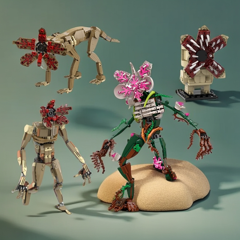MOC怪奇物语食人兰花怪积木