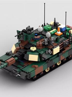 MOC-134913M1A2坦克模型军事系列益智男孩拼插小颗粒积木玩具摆件