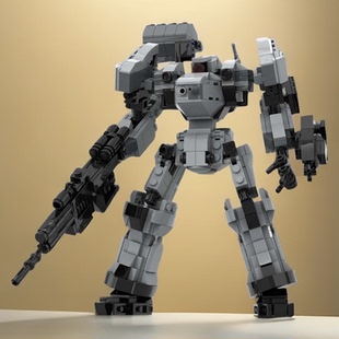 国产积木MOC-156889 装甲核心-渡鸦机甲系列模型益智拼插积木摆件