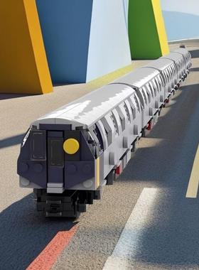 国产MOC-139417纽约地铁R211A创意益智男孩拼装积木模型摆件玩具