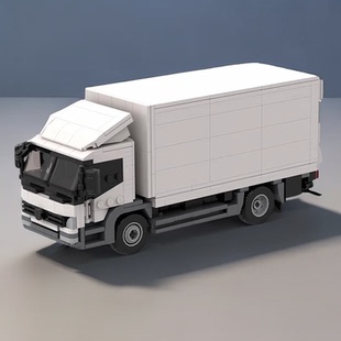 适用乐高MOC-134268梅赛德斯奔驰卡车益智拼装积木玩具面包车套装