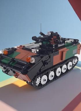MOC-160660 法国步兵战车AMX 10P 益智拼装积木坦克模型玩具礼物