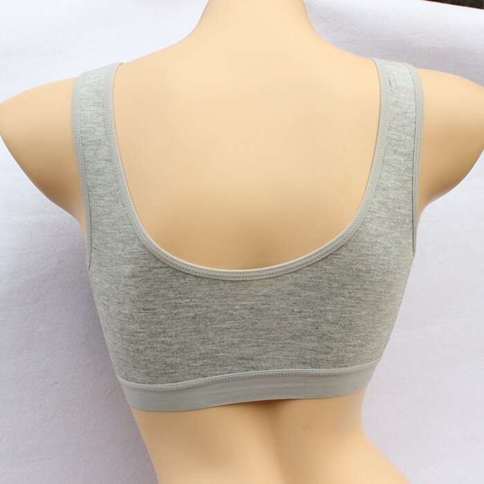 乳腺胸罩癌术后前扣无钢圈棉质义乳文胸中老年内衣背心全罩杯胸垫