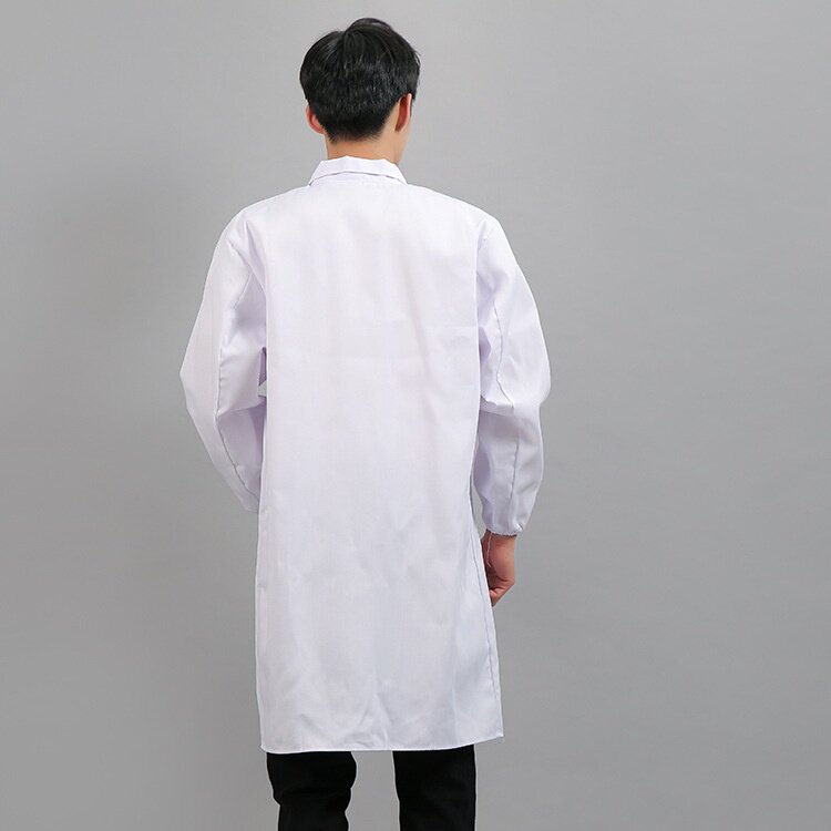 白大褂食品厂工作服车间白色四季长袖款男女士搬运长袍参观实验服