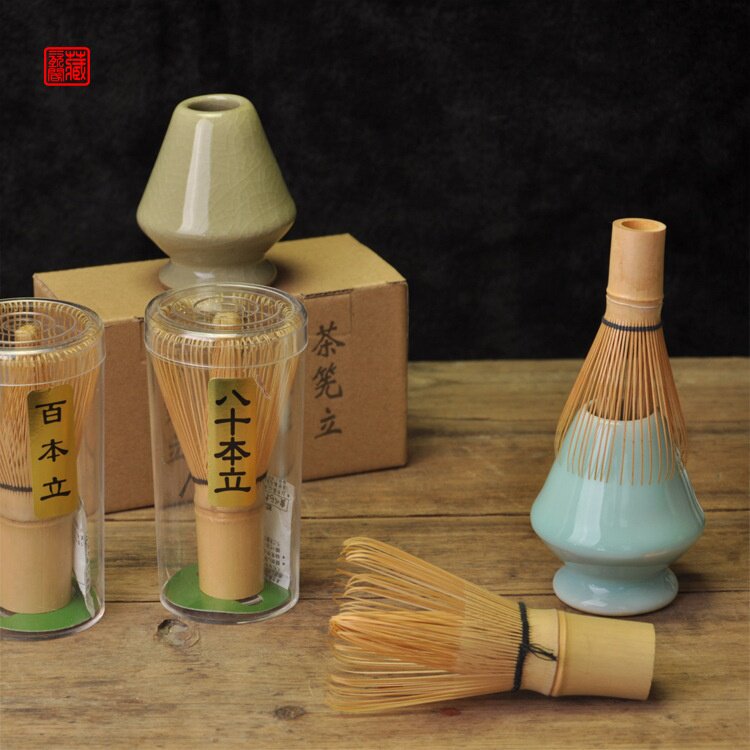 日式抹茶茶具百立本茶筅 起泡抹茶筅打茶器日式茶道配件