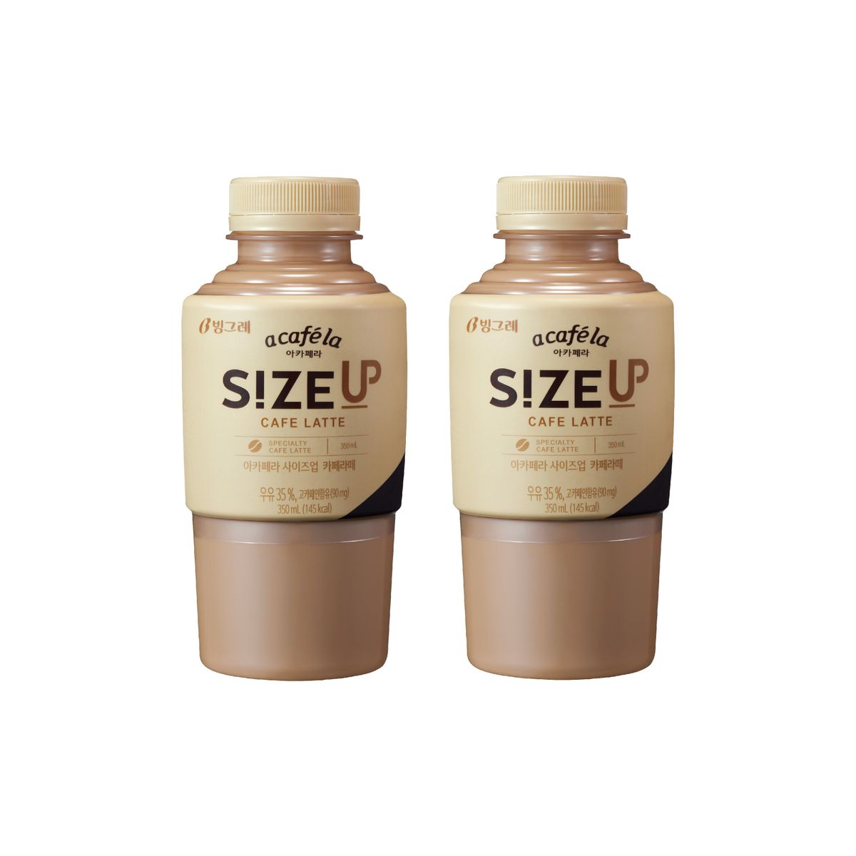 Binggrae牛奶咖啡哥伦比亚咖啡豆烘焙咖啡35%牛奶香浓进口350ml*2
