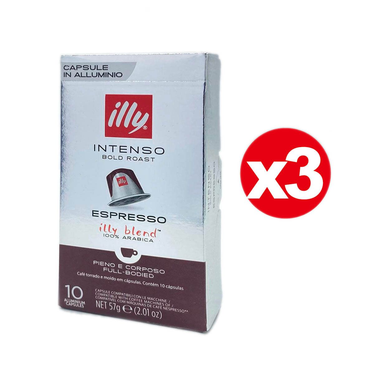 illy Nespresso咖啡机适用咖啡胶囊Espresso特浓10粒57克*3件进口