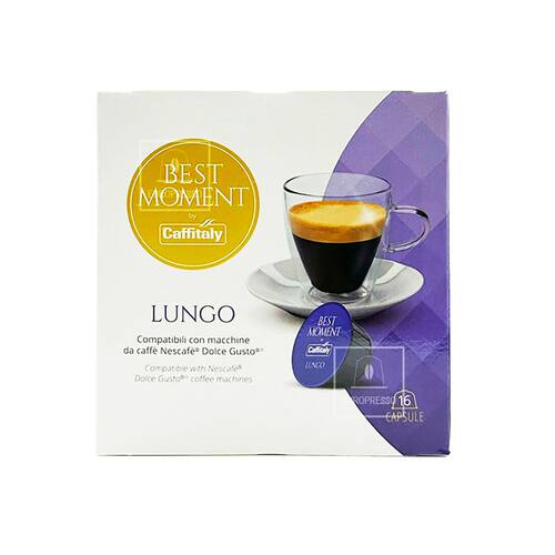 caffitaly进口意大利浓香风味Lungo黑咖啡胶囊16粒办公上班冲泡版