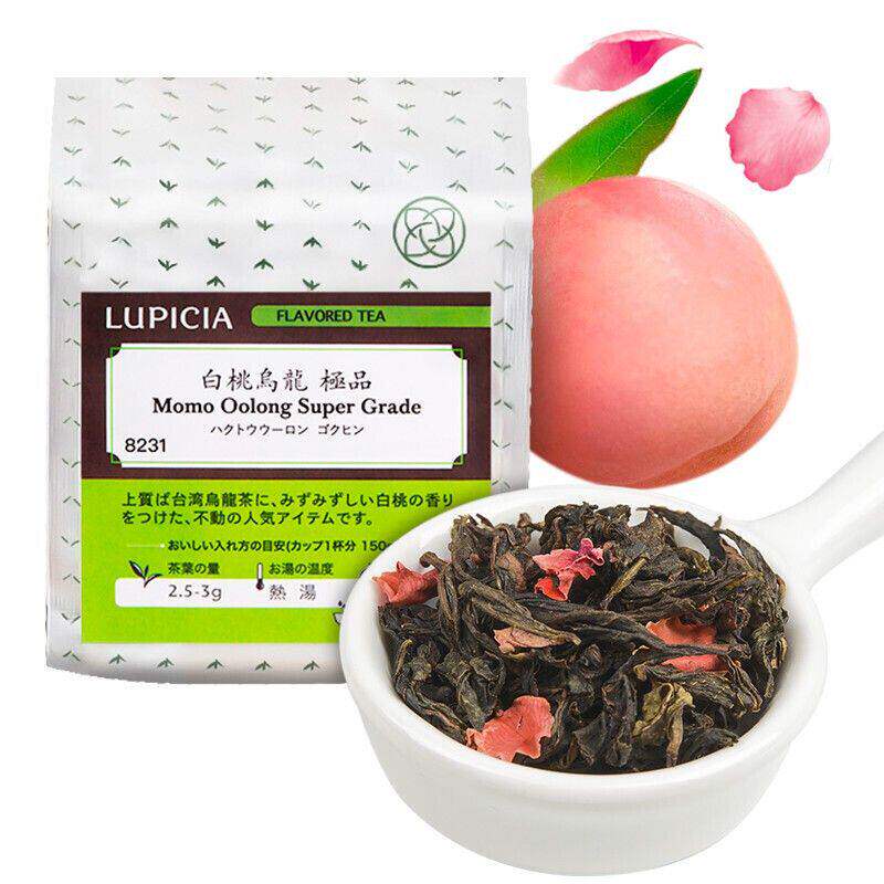 港版LUPICIA白桃乌龙50克袋装绿碧茶园白桃乌龙茶叶乌龙调配茶
