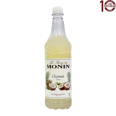 MONIN Coconut Syrup椰子味1升瓶装调味甜点烘焙原料调味糖浆风味