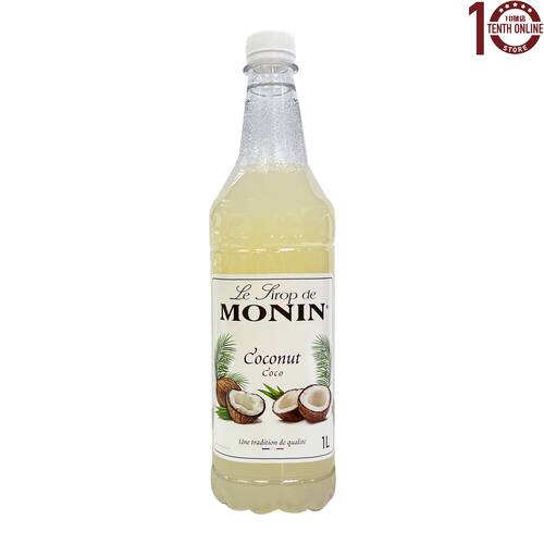 MONIN Coconut Syrup椰子味1升瓶装调味甜点烘焙原料调味糖浆风味