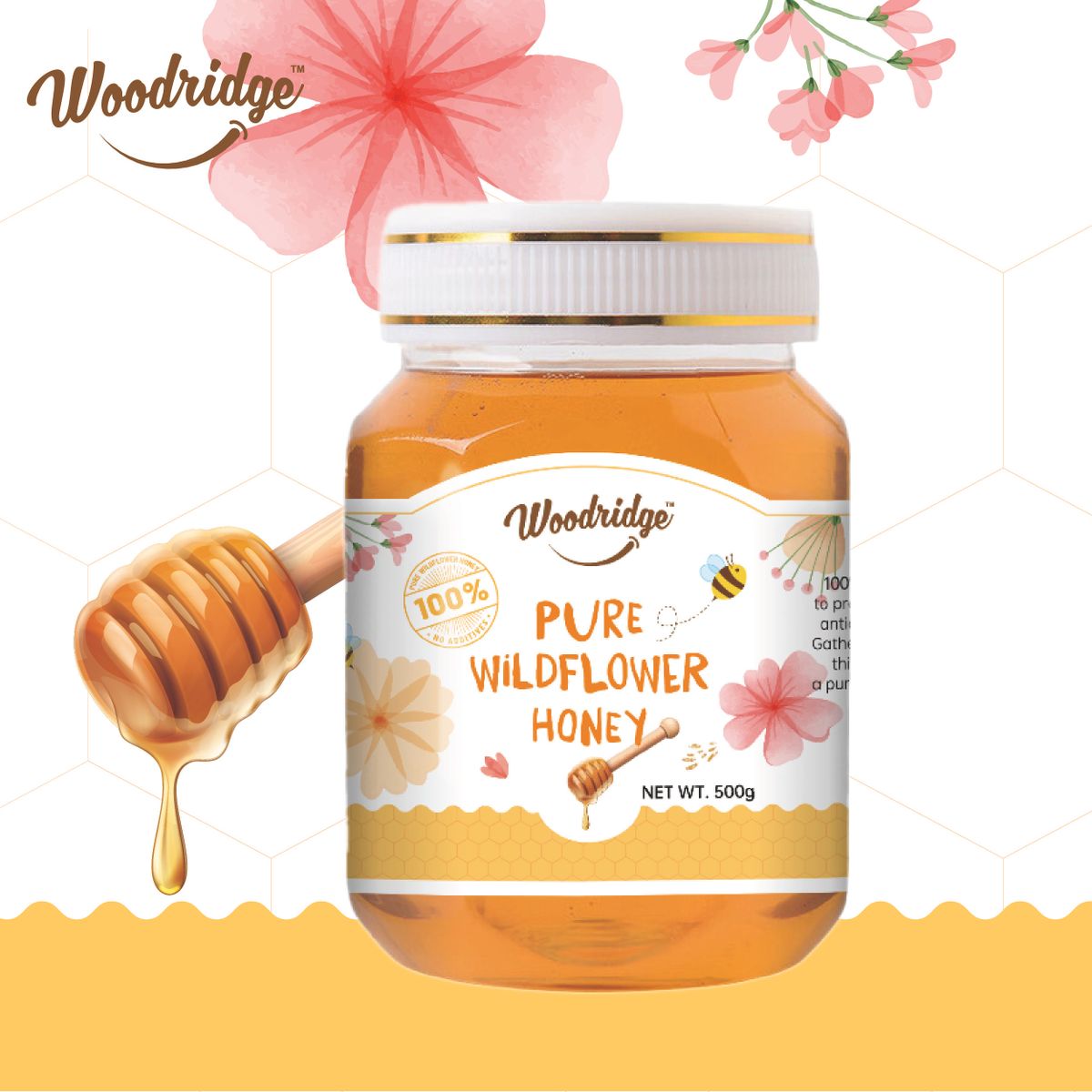 森之果物100%纯野生花蜜真蜂蜜百分百纯天然500g蜂制品纯天然食用