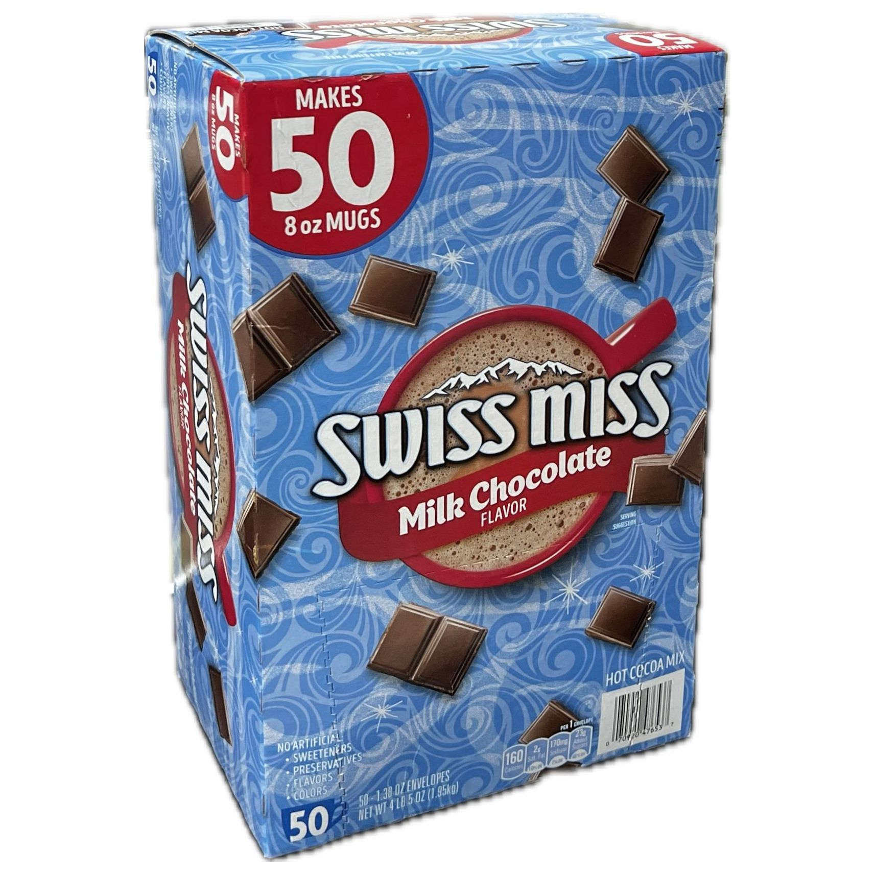 SWISS MISS独立包装50包香浓牛奶朱古力粉固体饮料盒装热巧克力版