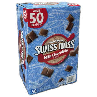 SWISS 50包香浓牛奶朱古力粉固体饮料盒装 热巧克力版 MISS独立包装