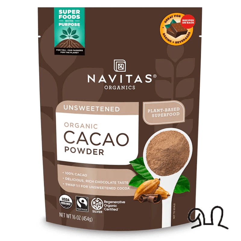 NAVITAS ORGANICS 100%有机可可粉454克未碱化抗氧化牛奶咖啡甜品