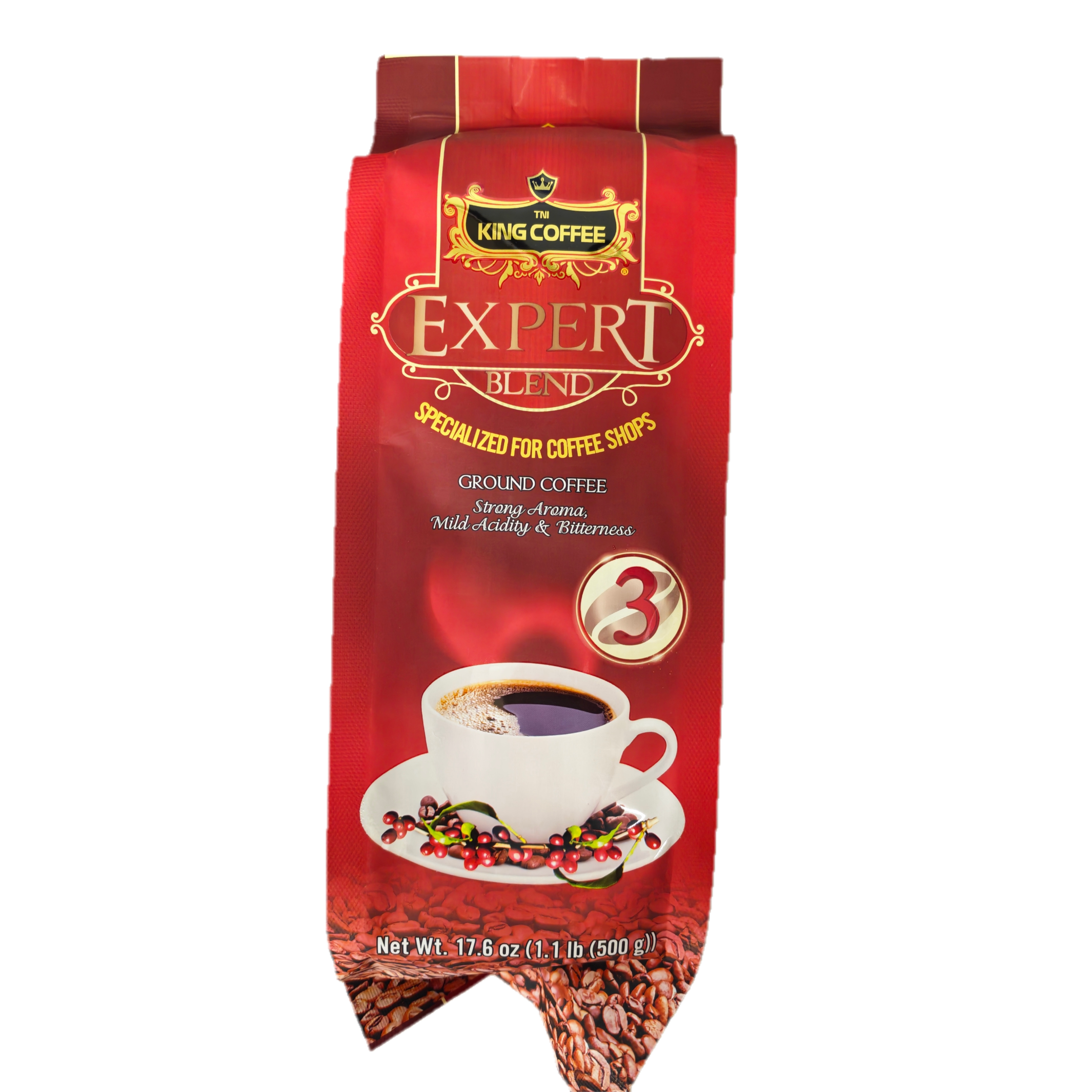 TNI KING COFFEE研磨咖啡粉3号500g烘焙咖啡香醇浓郁独特风味进口